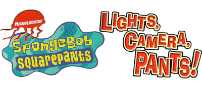SpongeBob SquarePants Lights Camera Pants title screen for Playstation 2